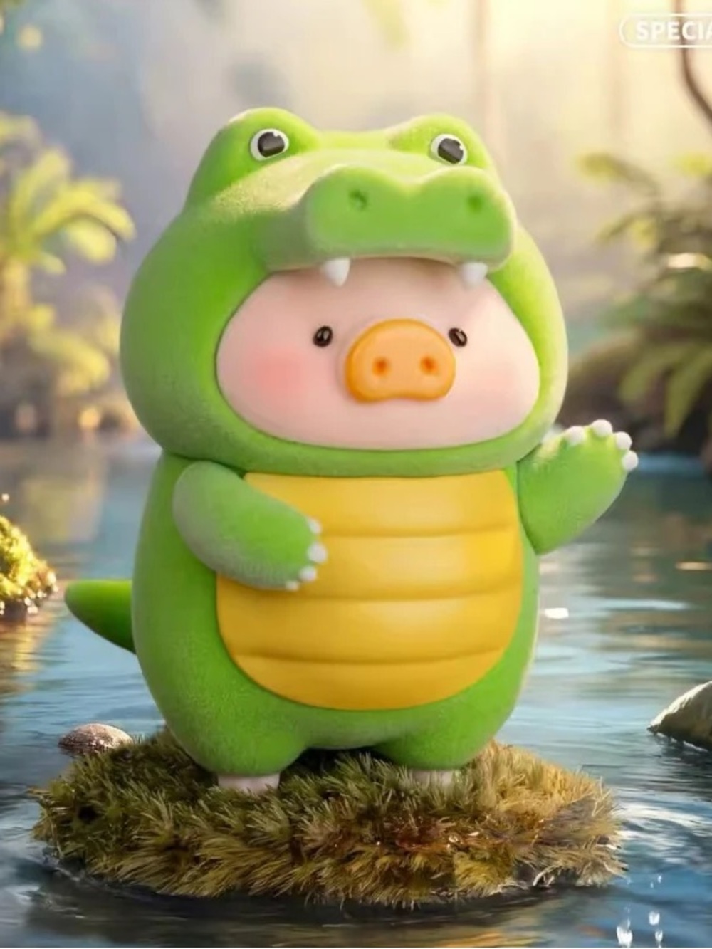 LuLu The Piggy Animal Party Blind Box General Hidden Green Special Crocodile